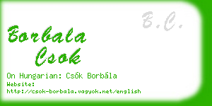 borbala csok business card